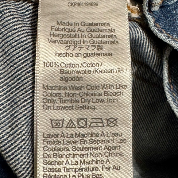 MADEWELL The Mom Jean High Rise Cut Off Frayed Hem Cotton Denim Shorts - Picture 12 of 12